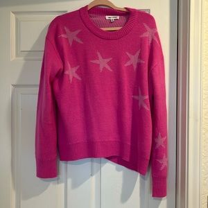 Day+Moon Boutique Pink Star Sweater